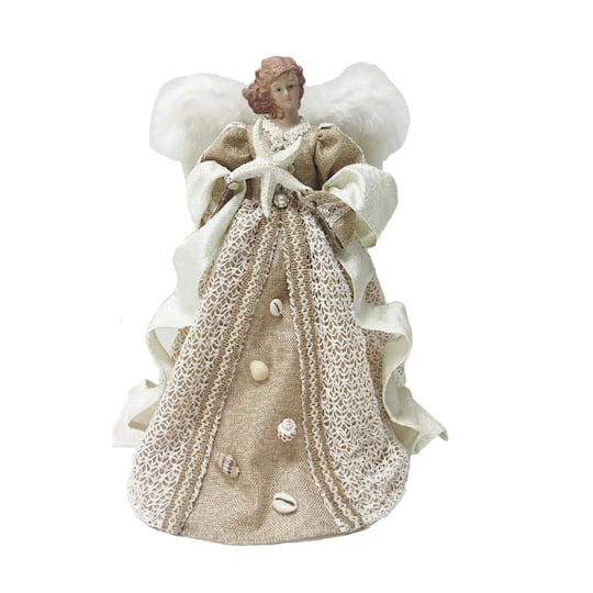 Santa's Workshop 16" Coastal Seashell Angel Tree Topper By Santasworkshop | Michaels®